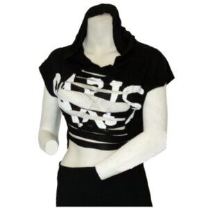 Black Paris Hoodie - Soft Rayon and Spandex Blend